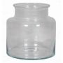Jarrón de cristal KARIN OCEAN, transparente, 19cm, Ø19cm