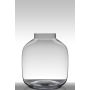 Jarrón decorativo GEORGIA EARTH, vidrio, transparente, 43 cm, Ø 38 cm