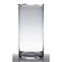 Florero decorativo con borde roto BROOKE, vidrio, transparente, 37cm, Ø18cm