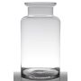 Jarrón de cristal decorativo KARIN EARTH, transparente, 45cm, Ø25cm