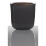 Soporte de cristal para vela de té NICK, gris oscuro-transparente, 7,5cm, Ø7,5cm
