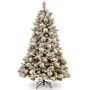 Árbol Navidad artificial MINSK SPEED, piñas, nevado, 245cm, Ø150cm