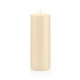 Vela de farol MAEVA, cilíndrica, crema, 20cm, Ø7cm, 103h - Made in Germany