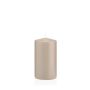 Vela de farol MAEVA, cilíndrica, beige, 13cm, Ø7cm, 52h - Made in Germany
