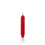 Vela larga ARIETTA, base cónica, rojo, 16,4cm, Ø2,8cm, 6h - Made in Germany