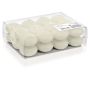 Pack de velas flotantes ORNELLA, 24 unidades, marfil, Ø4,5cm, 4h