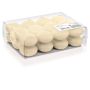Pack de velas flotantes ORNELLA, 24 unidades, crema, Ø4,5cm, 4h