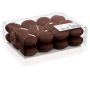Pack de velas flotantes ORNELLA, 24 unidades, marrón chocolate, Ø4,5cm, 4h