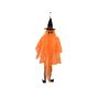 Decoración de Halloween Fantasma JEGOR con sombrero de bruja, LED, naranja, 150 cm