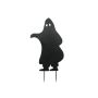 Decoración de Halloween silueta fantasma SPOOKY GHOST, metal, negro, 75 cm