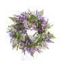 Corona veraniega falsa FEDORA, lavanda, lathyrus, lila, Ø30cm