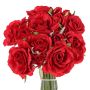 Ramo de rosas artificial ROSILA, rojo, 25cm, Ø20cm