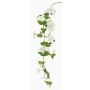 Rama de petunia de plástico MARTHE, blanco-verde, 130cm, Ø4-9cm