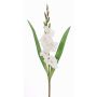 Gladiolo artificial ELEA, blanco, 85cm, Ø3-10cm