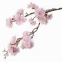 Rama de cerezo ornamental japonés artificial RUKIA con flores, rosa, 90cm
