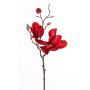 Flor textil Magnolia MALBINE, roja, 50cm, Ø6-10cm