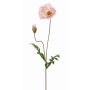 Flor de amapola artificial LIENTJE, rosa, 65cm, Ø12cm