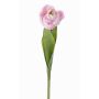 Tulipán artificial ROMANA, rosa, 45cm, Ø6cm