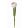 Tulipán artificial ROMANA, blanco, 45cm, Ø6cm