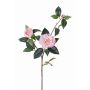 Rama de camelias textiles RIXA con flores, rosa, 85cm, Ø5-10cm