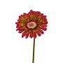Gerbera artificial ANNEMARIE, rojo-verde, 50cm, Ø10cm
