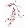 Rama de baya de nieve artificial GESA con bayas, roja, 100cm