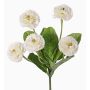 Margarita simulada HEIKE con vara de fijación, blanca, 25cm, Ø4,5cm