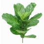 Ficus Lyrata artificial EZRA con vara de fijación, zona protegida, verde, 75cm