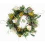 Corona de invierno textil ISABELLE, orquídea, manzana, crema, Ø30cm