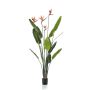 Strelitzia artificial TAPIES, naranja-violeta, 150cm