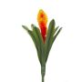 Tillandsia cyanea artificial MOGANA con flores, en vara de ajuste, naranja, 30cm
