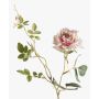 Rama de rosa textil BEATA, rosa-blanco, 75cm