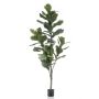 Ficus lyrata artificial ENRIKO, tronco falso, verde, 150cm