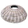 Cesta para el abeto navideño JERICHO de ratán, blanco calcinado, 21cm, Ø87cm