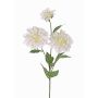 Dahlia artificial ANJULIKA, blanca, 75cm, Ø6-12cm