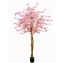 Cerezo japonés artificial TIFFY, tallos reales, flores, rosa, 240cm