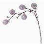 Rama de cardo artificial ROBBY, plata, 100cm, Ø6cm