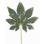 Hoja de plástico de Aralia HERRO, brillo, verde, 20cm