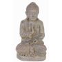 Estatuilla de buda decorativa gris SHANTA, sentado meditando, 45cm