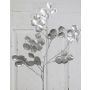 Rama artificial de hojas de lunaria CYRIAN, plata, 70cm