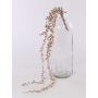 Senecio artificial colgante SKERPA, varilla de ajuste, champán, 75cm