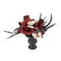 Ramo de flores de mesa para decoración de Halloween LESCADIA con rosas, mariposas, rojo-negro, 30cm, Ø25cm