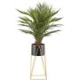 Palmera de plástico Areca WILSON en maceta metálica, con soporte, 110 cm