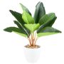 Planta artificial Strelitzia PLIMBER, maceta de melamina, verde, 35 cm