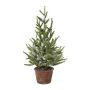 Árbol decorativo abeto MALKE en maceta decorativa, nevado, 55 cm