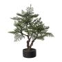 Árbol artificial de abeto bonsái LONSA en maceta decorativa, 100 cm