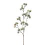Rama decorativa de cedro SNALTI con piñas, congelada, blanco-verde, 65 cm