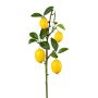 Rama decorativa de limón JALVEN con frutos, amarilla, 70 cm
