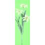 Rama artificial de edelweiss alpino HARTYN, blanco, 30 cm