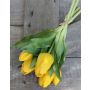 Ramo de tulipanes artificiales LEANA, amarillo-verde, 30cm, Ø20cm